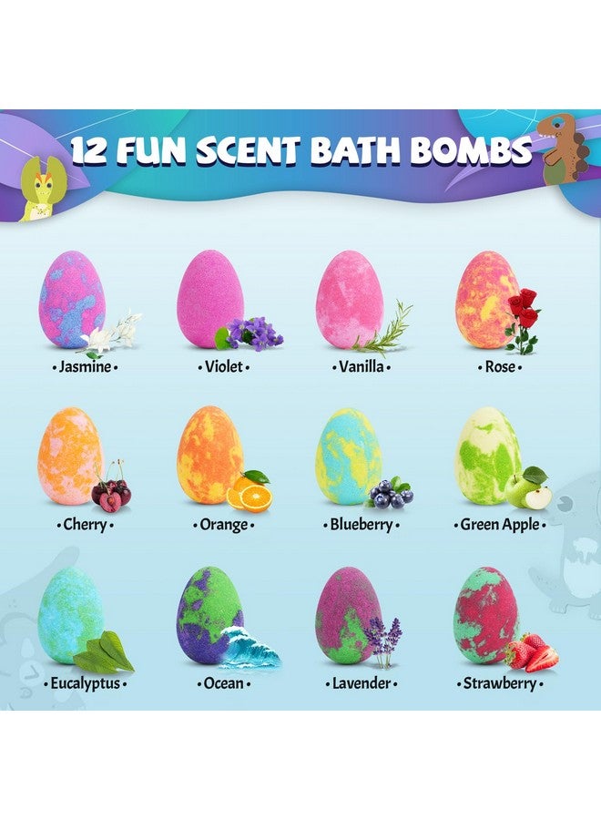 STARYAR Bath Bombs for Kids with Surprise Toys Inside - 16 Pack Organic Dinosaur Bath Bombs Gift Set, Dinosaur Toys for Kids 3 4 5 6 7 8 9 Years, Bubble Bath Toys, Christmas Gifts, Stocking Stuffers for Kids  - Image 4