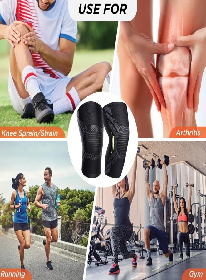 STYLERA Knee cap Compression Support for Gym Running Cycling Sports Jogging Workout Weightlifting Pain Relief Support for Women and Men (PACK OF 1 PAIR, XL) - Image 4