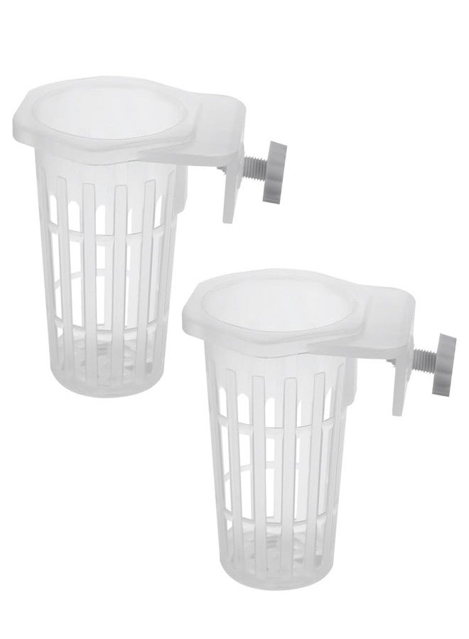 MiOYOOW Aquarium Plant Holder, 2PCS Wall-Hanging Fish Tank Plant Pot with Rooting Hole for Aquarium Plants Decorations - Image 1