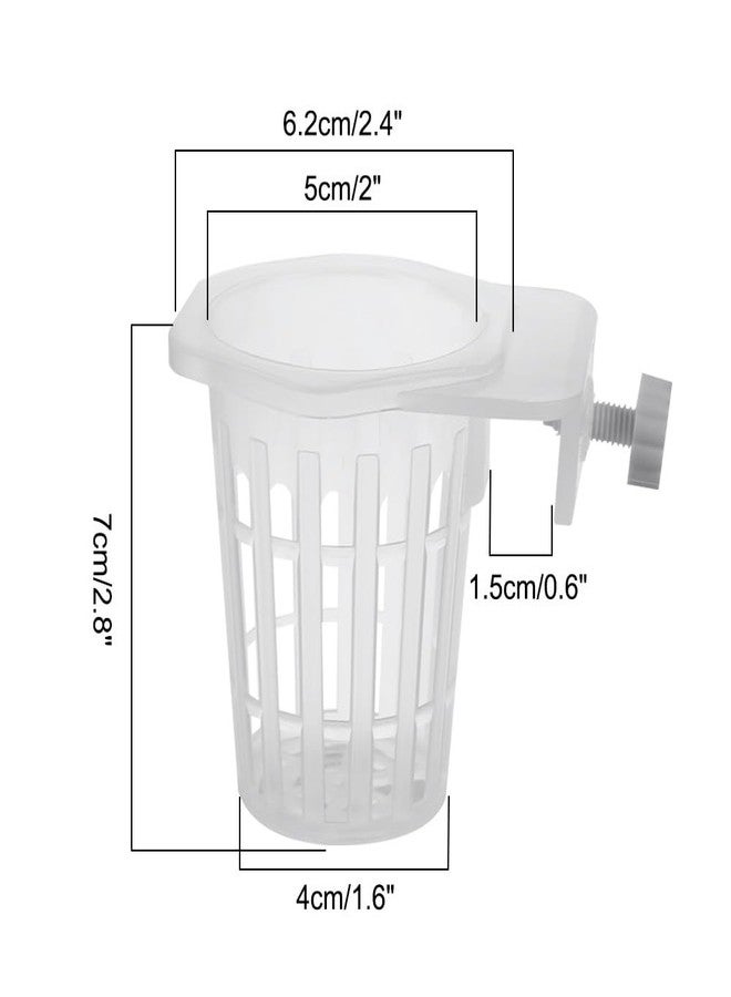 MiOYOOW Aquarium Plant Holder, 2PCS Wall-Hanging Fish Tank Plant Pot with Rooting Hole for Aquarium Plants Decorations - Image 4