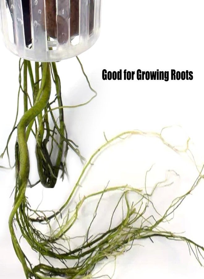MiOYOOW Aquarium Plant Holder, 2PCS Wall-Hanging Fish Tank Plant Pot with Rooting Hole for Aquarium Plants Decorations - Image 5