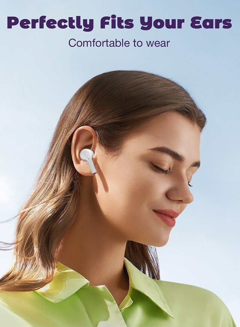 Wireless Earbuds Bluetooth 5.3 Headphones, 13mm Deep Bass Hi-Fi Stereo Sound, Noise Cancelling Mic, Long Playtime, Touch Control, TWS In-Ear Earphones for iPhone, Samsung, Android, Sports & Gaming - Image 2