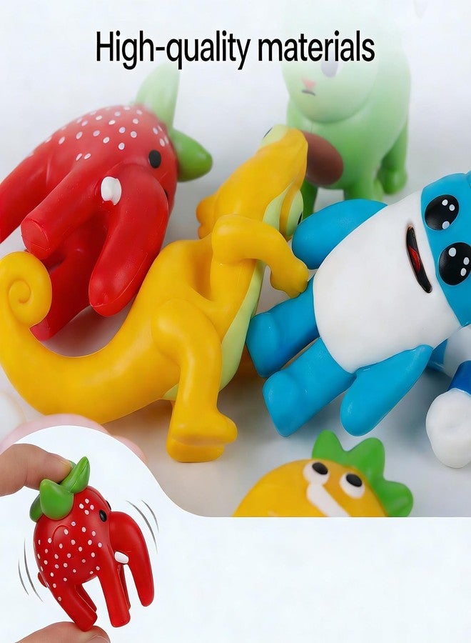 CHENZHOUZAI 24PCS Tralalero Tralala Toys, Tung Tung Sahur & More - Mini Collectible Brainrot Toys for Desk Decor, BRR BRR Patapim,Meme Shark Collectible Animals Figurine Doll (Red 24Pcs) - Image 3