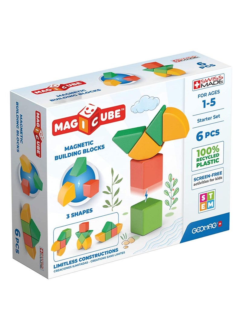 جيوماغ مجموعة جيوماج ماجيكوبي للاشكال المبتدئة 6 قطع - Image 1