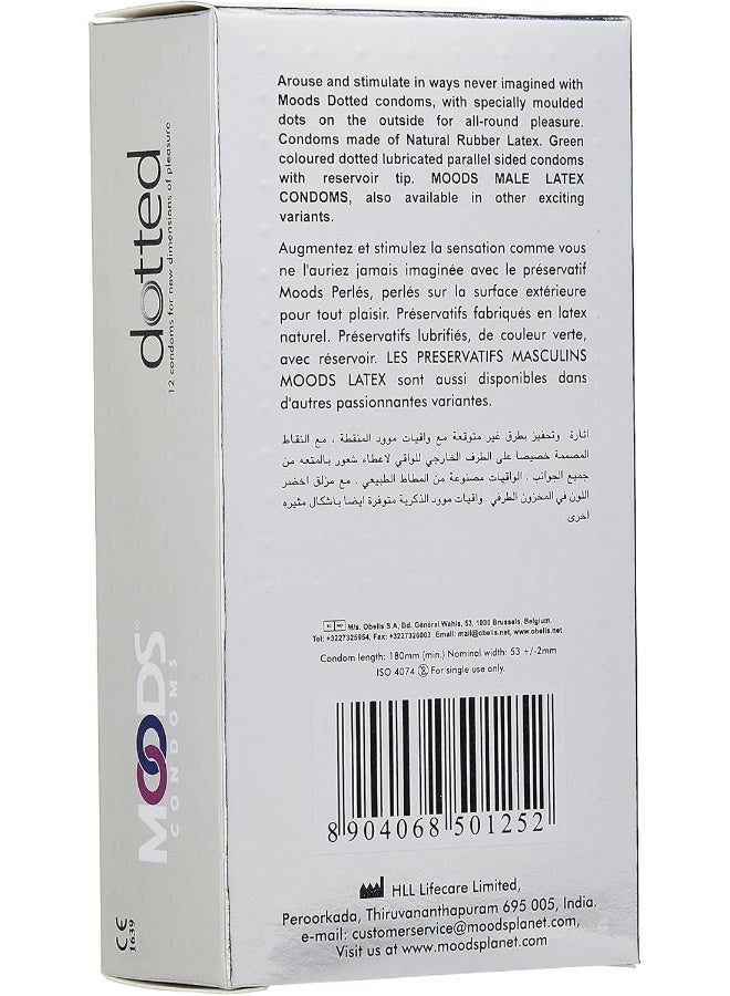Moods Dotted Condoms, Pack of 12 - Image 3