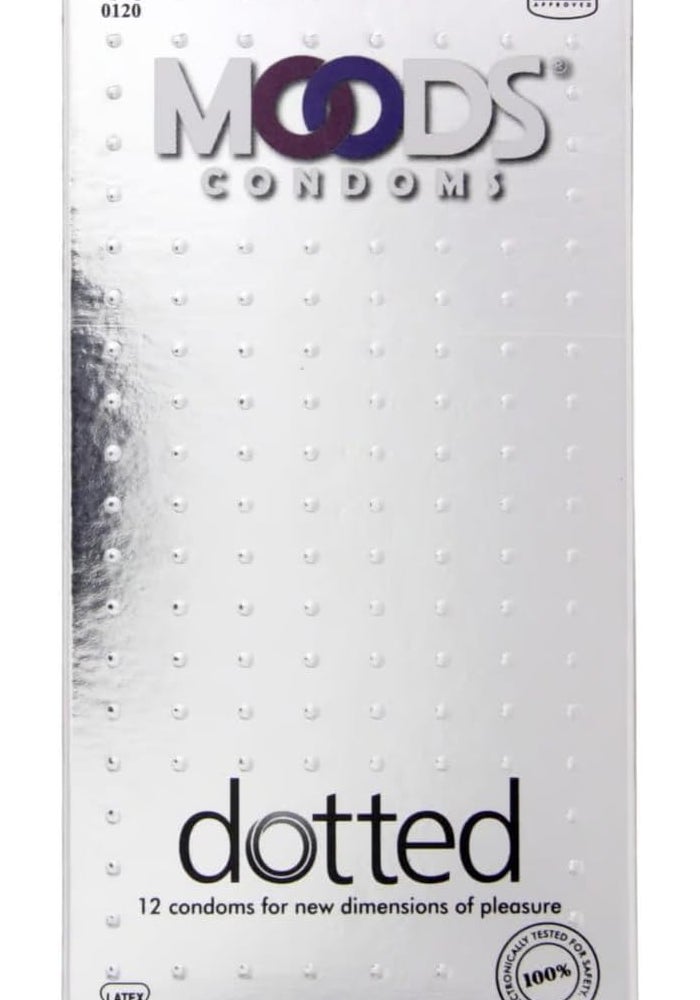 Moods Dotted Condoms, Pack of 12 - Image 1