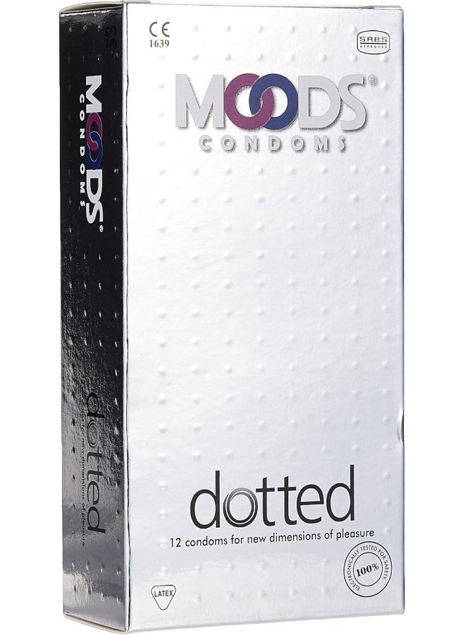Moods Dotted Condoms, Pack of 12 - Image 2