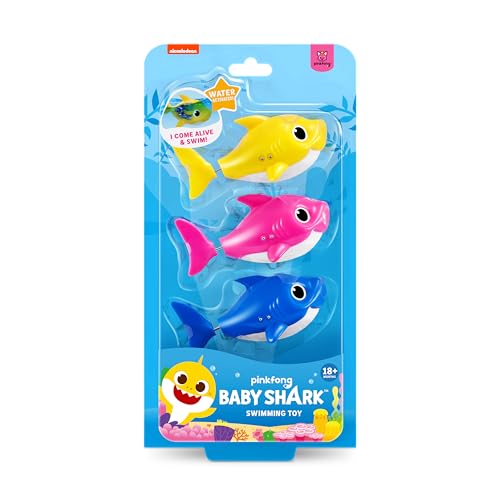 Robo Alive Junior Baby Shark New Silicon Fins Version Swimming Mini Baby Shark 3 Pack by ZURU - Image 5