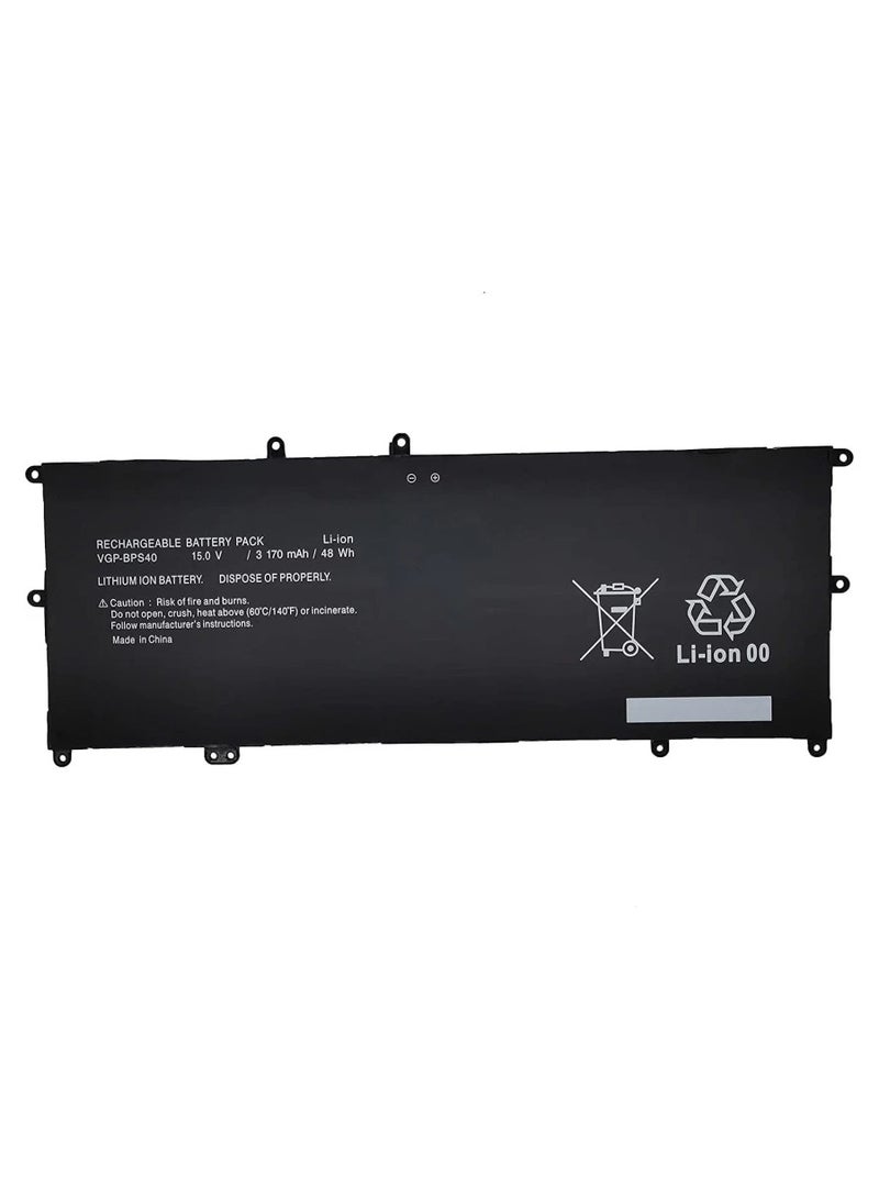 Battery for Sony BPS40-4S1P – Sony Vaio SVF14N15STS, SVF15N1E2ES, SVF15N28SCP Laptops (3200mAh, 4-Cell) - Image 1