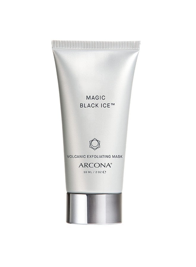 Arcona Magic Black Ice Icelandic Volcanic Sand Black Lava Charcoal And Mandelic Acid Exfoliate Purify Brighten And Decongests Skin 2 Oz. Made In The Usa - Image 1