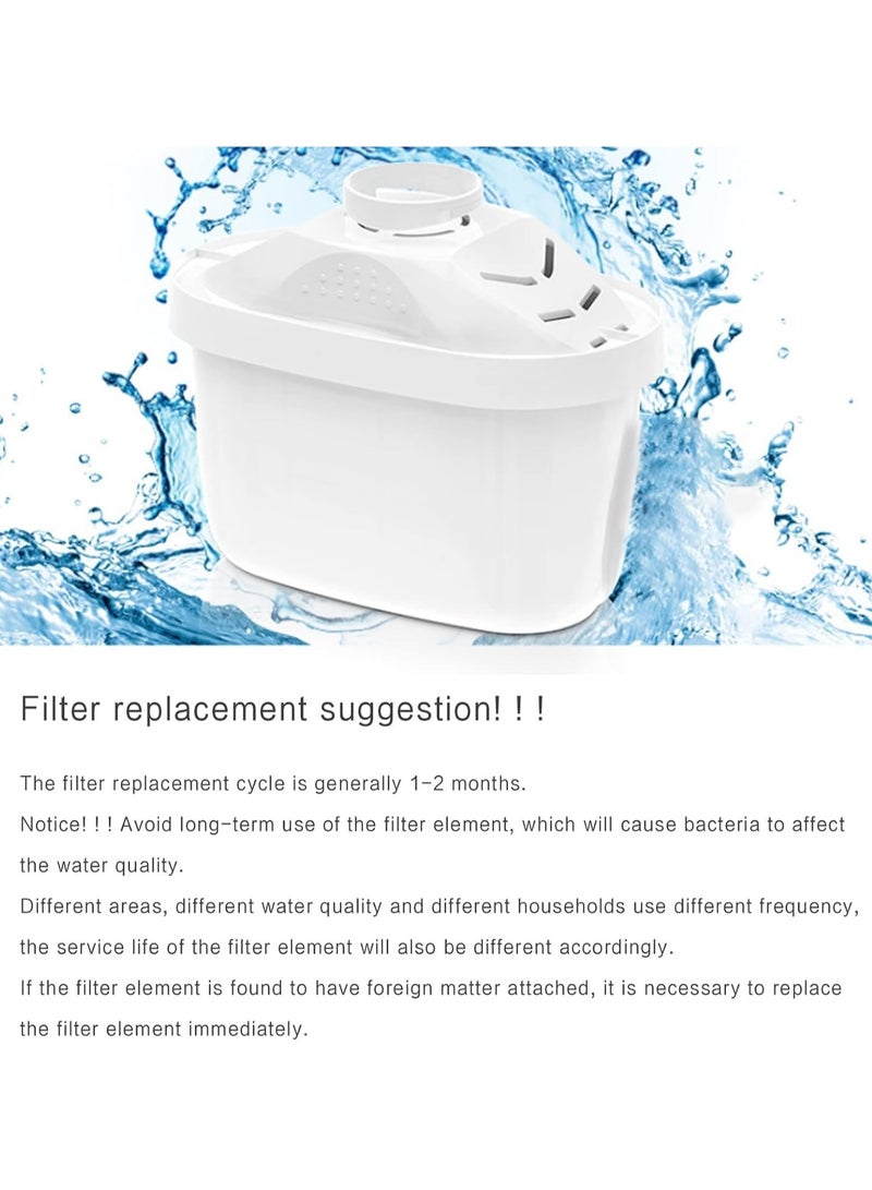 Bluejw Water Filter 3.5L Water Filter Jug With Filter Cartridges Pure Healthy Mineral Water Filter Jug Bpa Free Filter Kettle Water Jug Household Water Filter Bottle (Blue) - Image 4