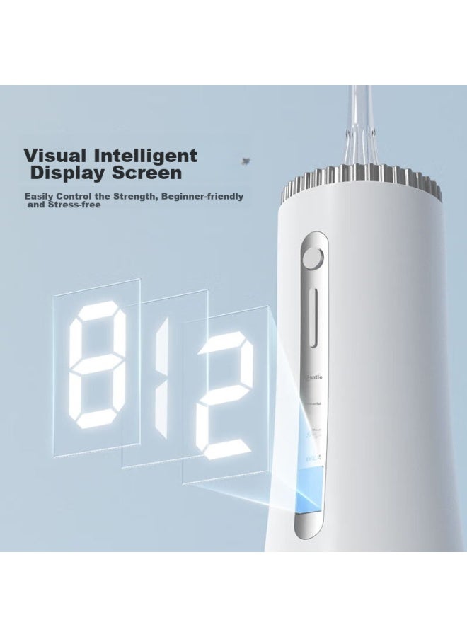 B-Air Bair M11 Intelligent Sterilizing Electric Oral Irrigator, Professional Led Smart Display Water Flosser With Large Water Tank, Home Use, Orthodontic Specialized Teeth Cleaning And Oral Care Device Gift Box, No. 1 Tower Professional White - Image 2