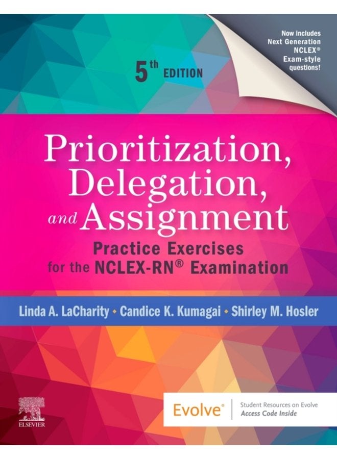 تمارين ممارسة التفويض والتكليف للأولوية لامتحان NCLEX RN R - غلاف ورقي