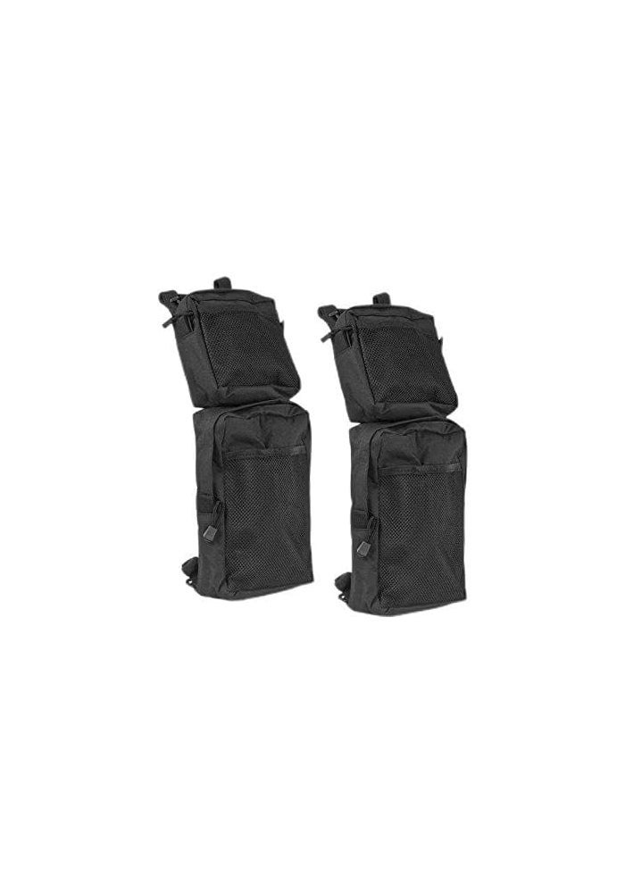 FCOUIID COCO ATV Fender Bags 2-Pack - Black ATV Tank Saddle Bags for Cargo Storage - Image 1