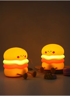 Hamburger Night Light – Touch Control, Soft & Cozy LED Light, Silicone - USB Rechargeable Girls Newborn Room Decor Silicone Cute Night Light for Kids USB Rechargeable for Children Gift Light Touch Silicone - pzsku/Z1BBCCB8983D6227AC746Z/45/_/1738830185/314c312c-08c6-4ec6-92cd-17089933d871