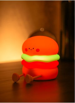 Hamburger Night Light – Touch Control, Soft & Cozy LED Light, Silicone - USB Rechargeable Girls Newborn Room Decor Silicone Cute Night Light for Kids USB Rechargeable for Children Gift Light Touch Silicone - pzsku/Z1BBCCB8983D6227AC746Z/45/_/1738830186/b6a8463e-b6e8-41bc-bb1f-9a98977ab9cc