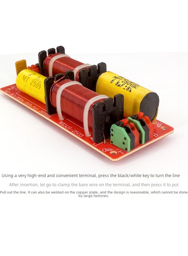 High And Low Two-way Frequency Divider Hifi High-fidelity Speaker Home Audio Crossover Welding-free Splitter - Image 2