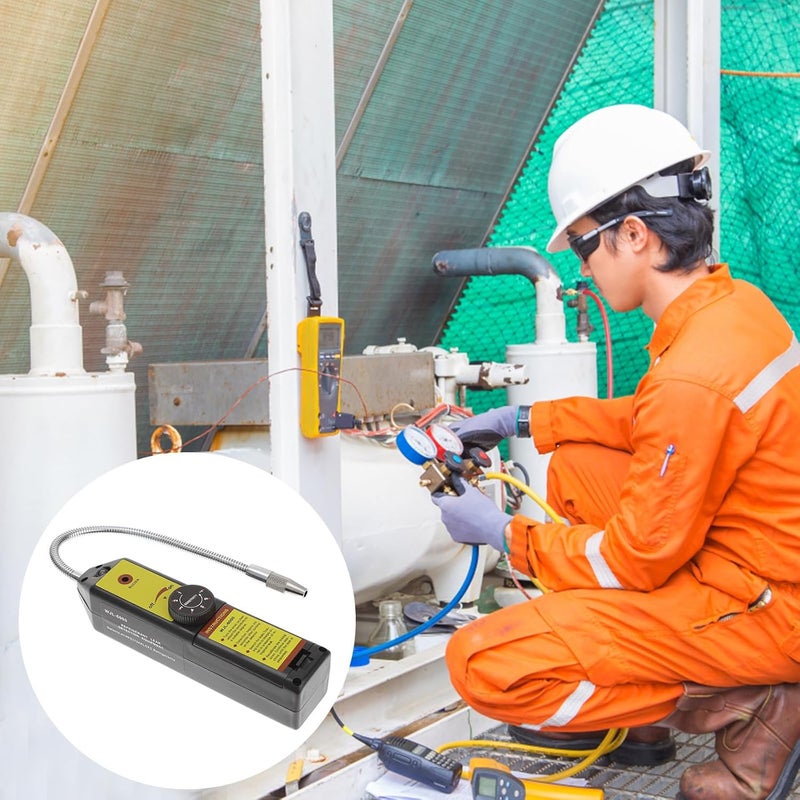 Leak Detector Halogen Tester HVAC Gas Detector Tool with High Sensitivity Probe and Refrigeration Systems - Image 5