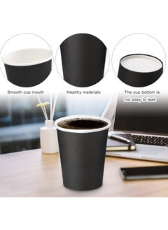 QUALITY Paper Cups Black 8 Oz, 50 Pieces  - Image 4