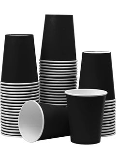 QUALITY Paper Cups Black 8 Oz, 50 Pieces  - Image 1