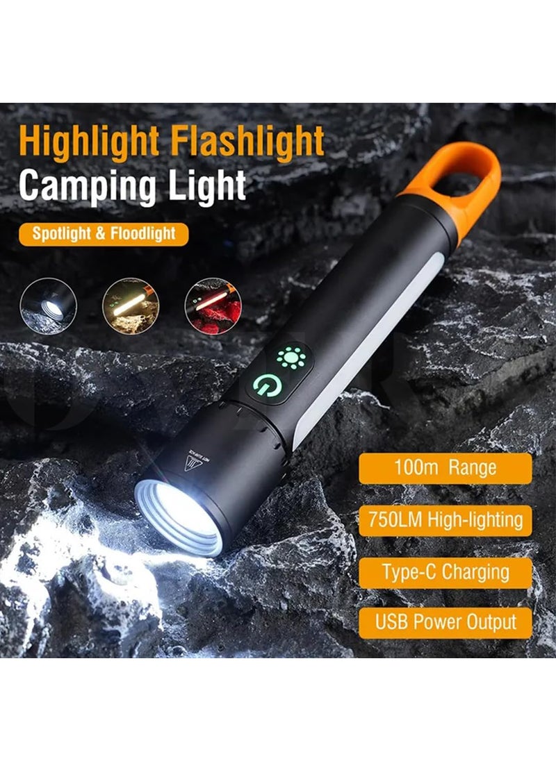 OVERA overa Work Light Rechargeable Underhood Work Light with Hooks Multifunctional Rechargeable Torch Flashlight Zoomable LED Torch Light Powered for Car Repairing Inspection Workshop Emergency  - Image 5