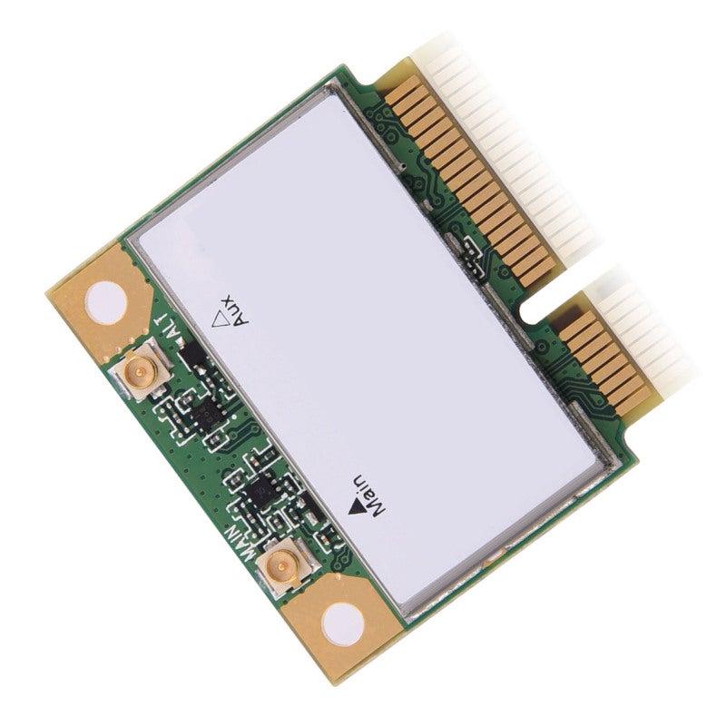 بطاقة لاسلكية: بطاقة Mini PCI-E - معدل نقل يصل إلى 300 ميغابت في الثانية، محول بلوتوث 4.0 لأجهزة الكمبيوتر المحمولة والمكتبية المزودة بشرائح HM55/HM57/HM65/HM67/HM75/HM77 أو فتحة Mini PCI-E. - Image 1