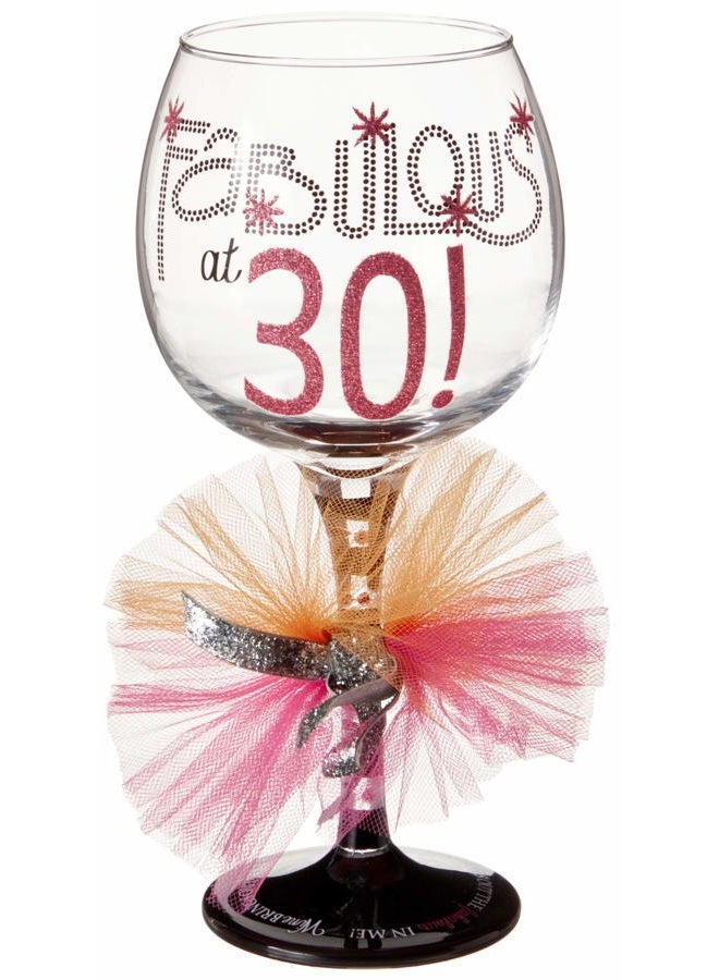 119094 Fabulous at 30 Wine Glass