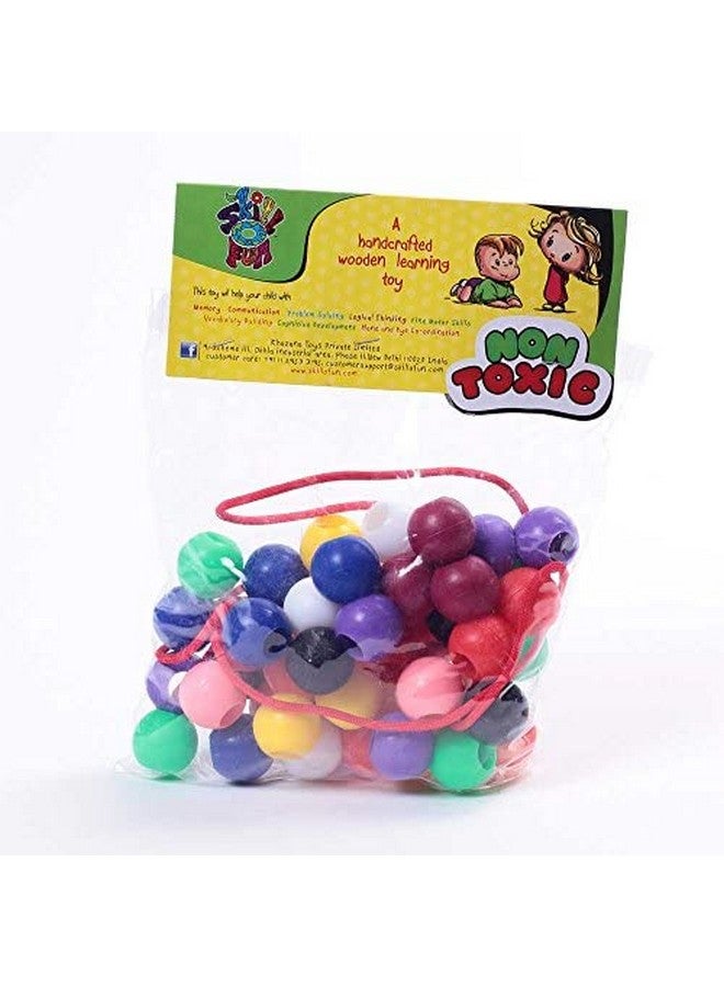 سكلفون مجموعة خرز بلاستيكية نابضة بالحياة، تعمل على تطوير المهارات الحركية الدقيقة، وتعزز التنسيق بين اليد والعين، والتعرف على الألوان، والقدرة على العد، وهي لعبة تعليمية مثالية للأطفال من سن 2+، غير سامة، وممتعة تدوم طويلاً - Image 3