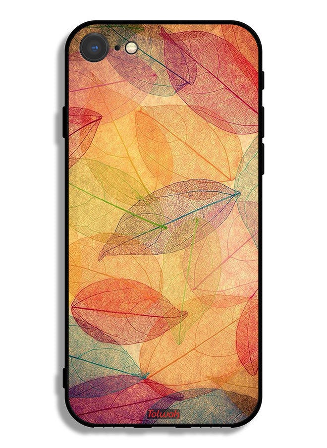 Tolwak - Apple iPhone SE (2022) Protective Case Leaves Abstract Digital Art - Image 1