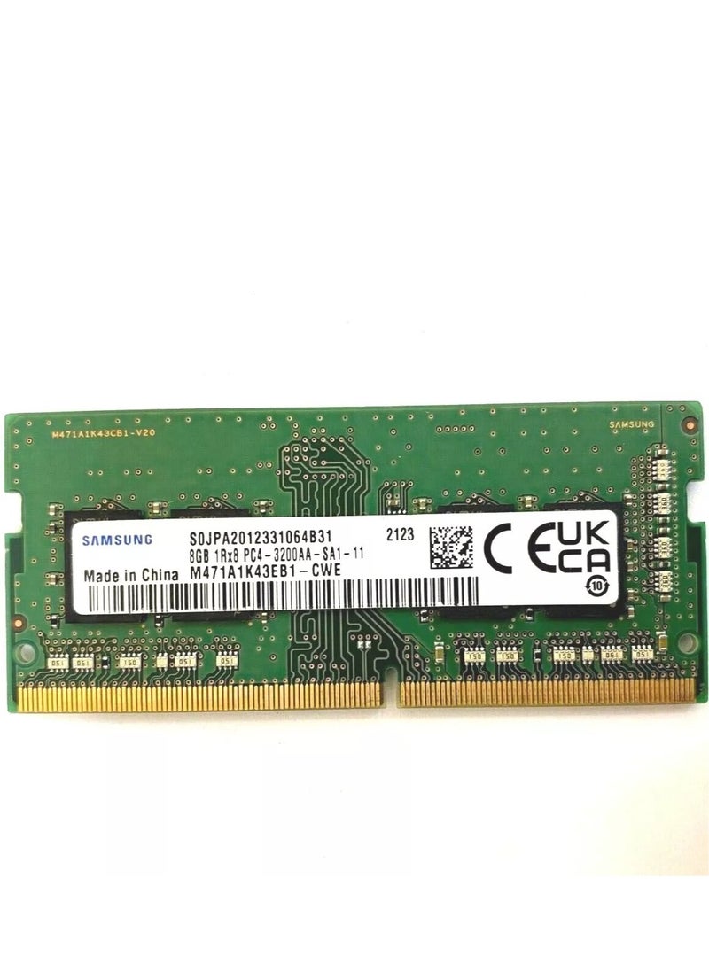 ماركة غير محددة ذاكرة RAM خطية ثنائية المقبس SODIMM DDR4 سعة 8 جيجابايت 3200 ميجاهرتز للاب توب من سامسونج - M471A1K43DB1-CWE، سعة 8 GB  - Image 1