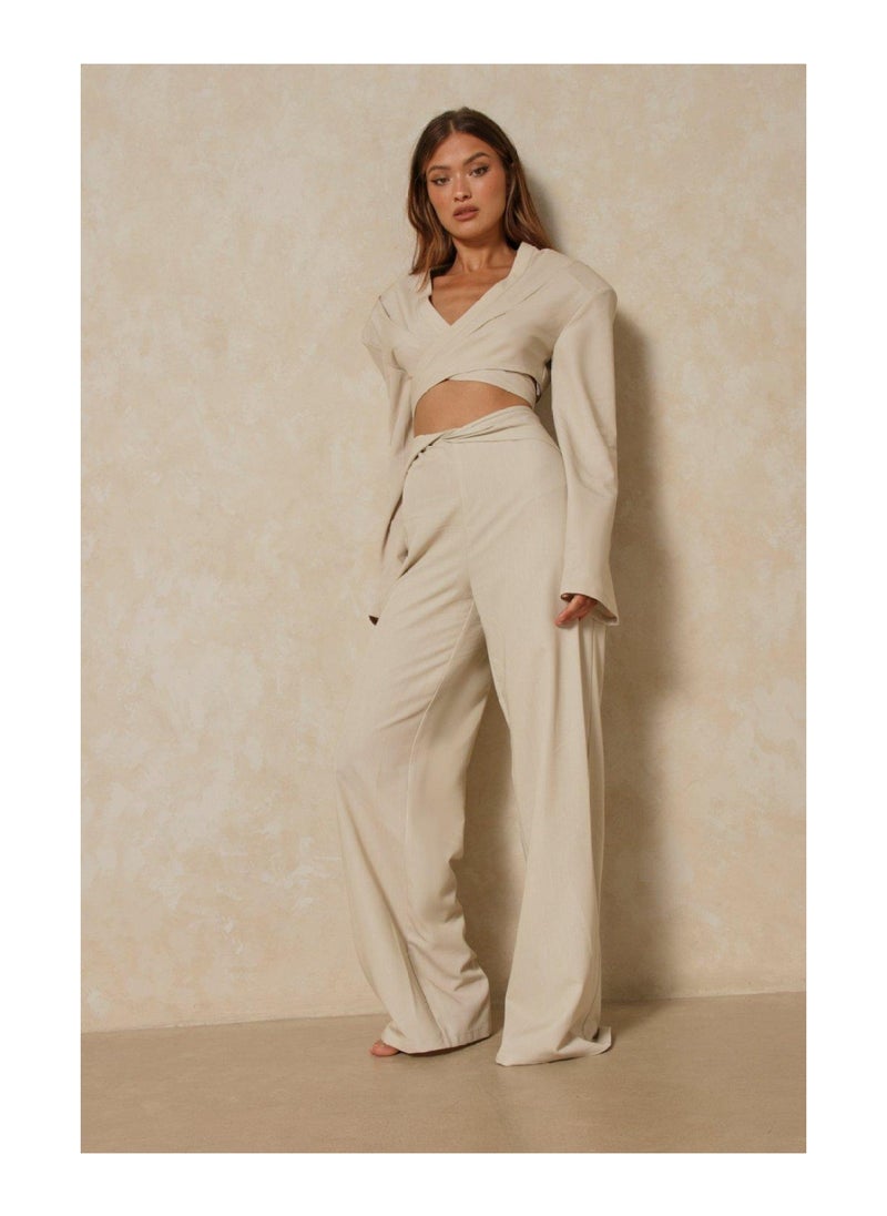 Miss Pap - Tia Cross Over Wrap Crop Top - Image 1