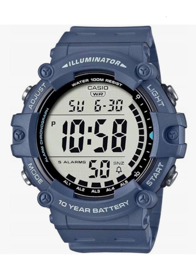 ساعة كاسيو للرجال بتصميم عصري موديل AE-1500WHX-2AVDF