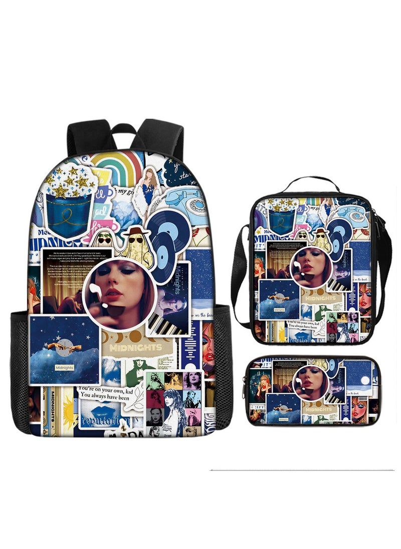 Taylor Swift Taylor Swift Student School Bag Cartoon Character Backpack 29*16*42 cm 