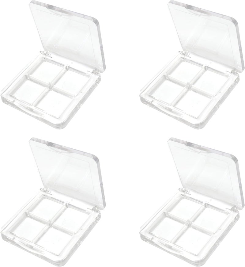 yueton 4PCS Empty Lipstick Palette Clear Acrylic Lipstick Box DIY Eyeshadow Powder Palette Empty Cosmetic Container