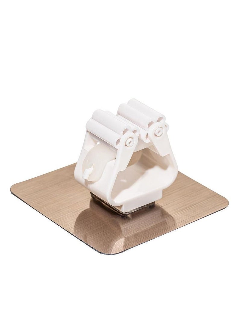 Punch-Free Mop Rack Bathroom Rack Mop Hanger Wall-Mounted Mop Rack Strong Hook Hanging Mop Artifact Set Of Three - Image 2