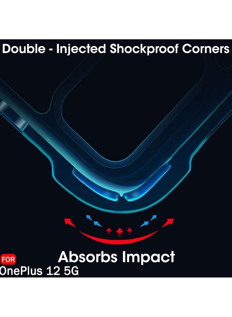 AROAQ Crystal Clear Back Cover Case for OnePlus 12 5G | 360 Degree Protection | Shock Proof Design | Transparent Back Cover Case for OnePlus 12 5G (PC & TPU, Transparent Bumper) - Image 4