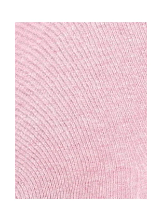 Jockey PINK LADY MELANGE 1359 Women Super Combed Cotton Elastane Stretch Regular Fit Solid V Neck Half Sleeve T Shirt for Women | Best Price UAE