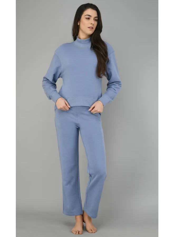 NeceSera Ice-Blue Fleece SweatShirt