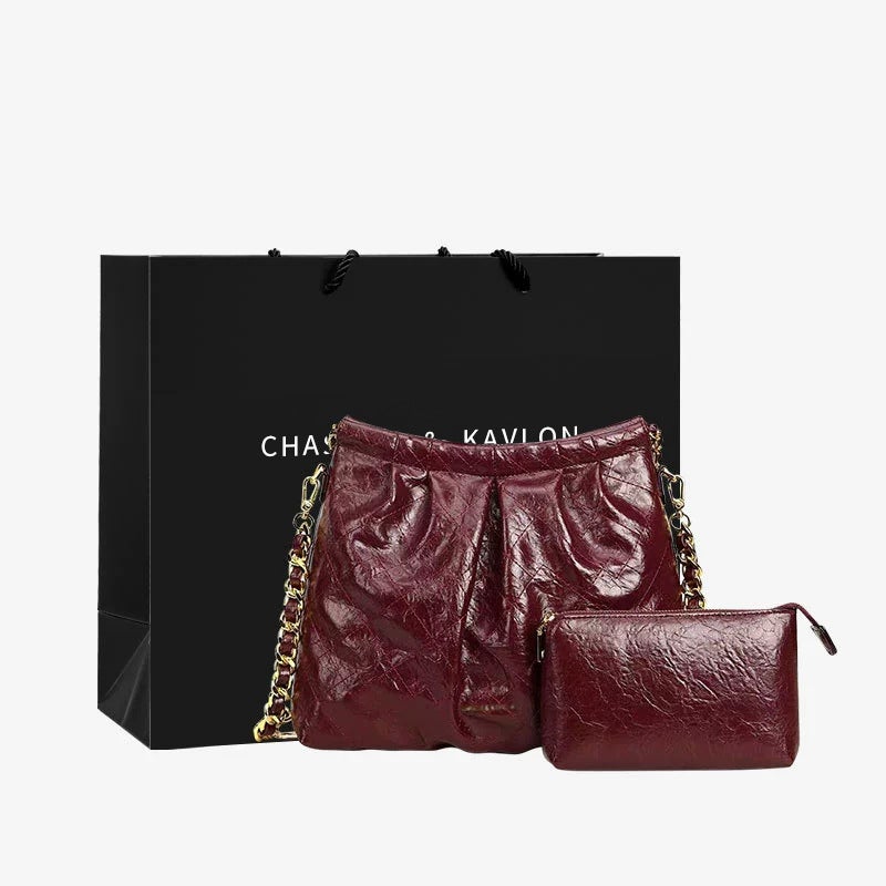 Mother And Child Chain Bag Women'S Style Bag Large Capacity Women'S Garbage Bag Bag Small All-Match Tote Vagrant Bag - Image 2