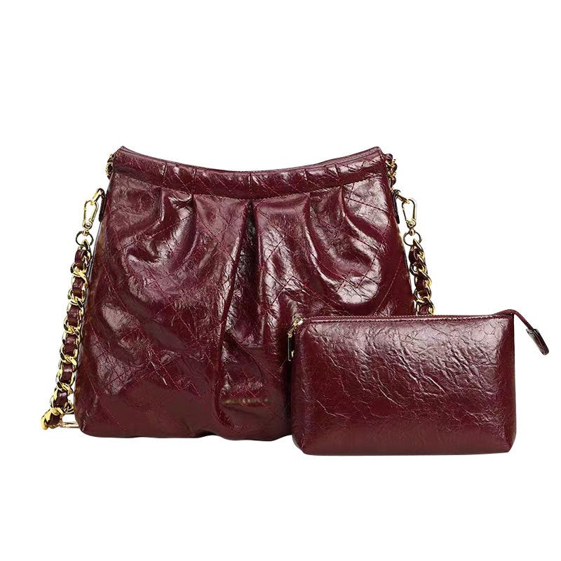 Mother And Child Chain Bag Women'S Style Bag Large Capacity Women'S Garbage Bag Bag Small All-Match Tote Vagrant Bag - Image 1
