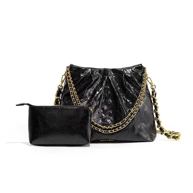 Mother And Child Chain Bag Women'S Style Bag Large Capacity Women'S Garbage Bag Bag Small All-Match Tote Vagrant Bag - Image 3