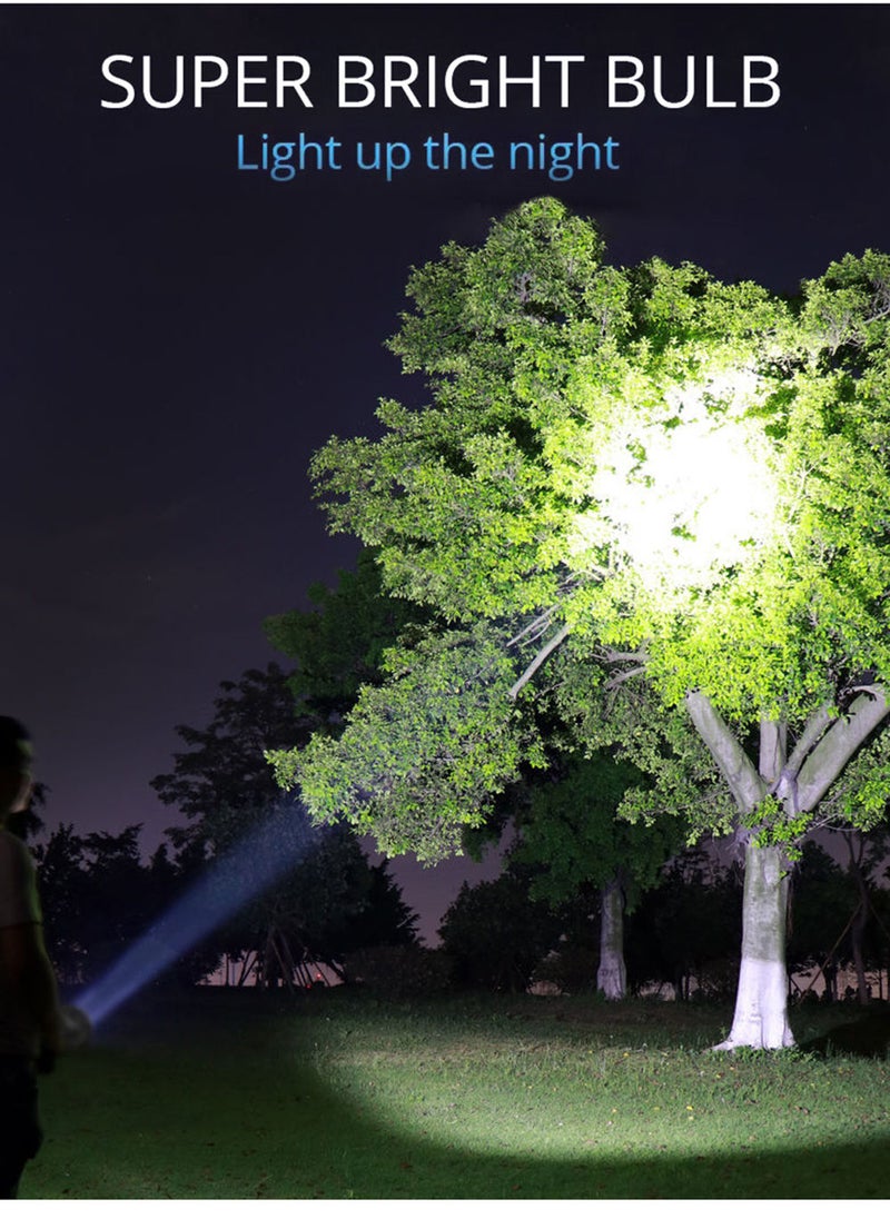 EzzySo - Rechargeable LED Flashlight with COB Side Light, Super Bright Flashlight Battery Powerd Waterproof Handheld Flashlights - Image 1