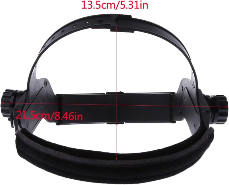 klarako PP Material Welding Headgear Replacement Mask Headband Hollow Design for Welding Helmets Black Single Headband - Image 5