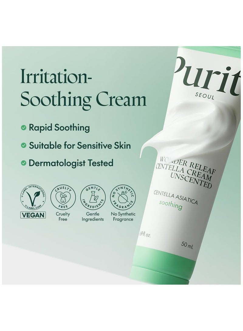 PURITO Centella Unscented Cream, Korean Centella, for All Skin Types, Soothing, Facial Cream for face, K-Beauty, Korean Skin Care, 50ml 1.7 fl.oz - Image 3