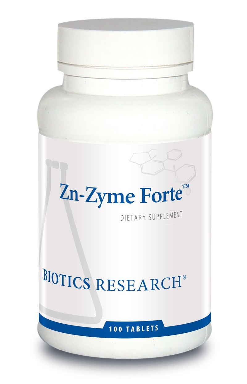 Biotics Research ZnZyme Forte 25 mg Zinc Immune System Support Optimal Cellular Function TabletBased with Added antioxidants 100 Tablets