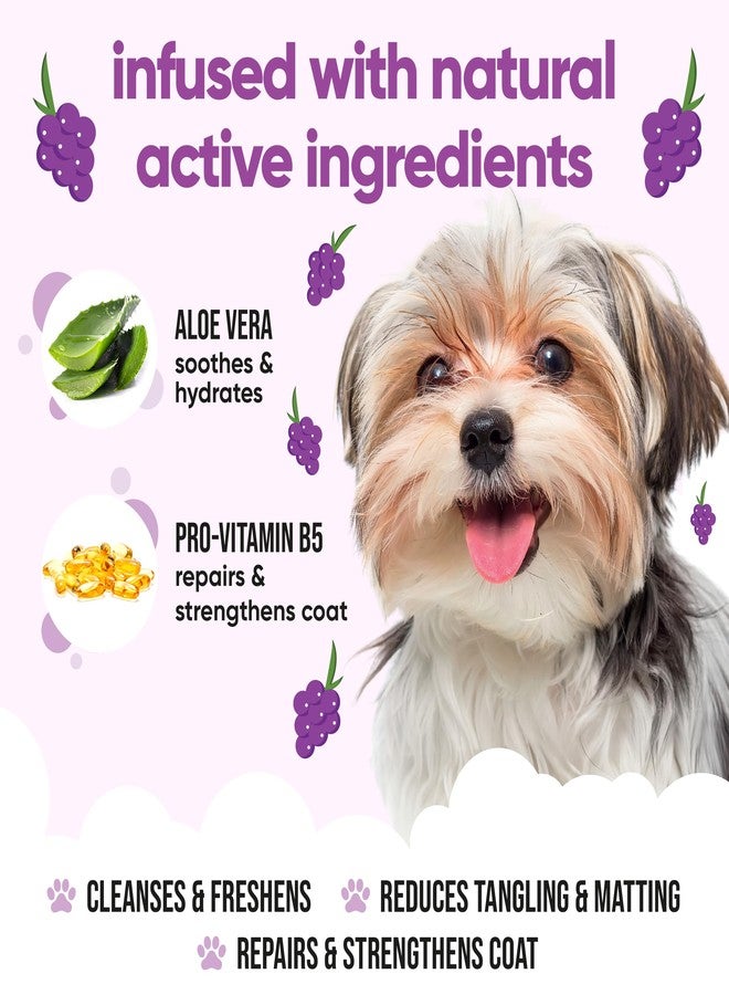 Buddycare Grape Dog Shampoo by Buddycare | Shampoo for Smelly Dogs from 8 Weeks | Grape Scented Puppy Shampoo with Aloe Vera & Pro Vitamin B5 (33.80oz) - Image 3
