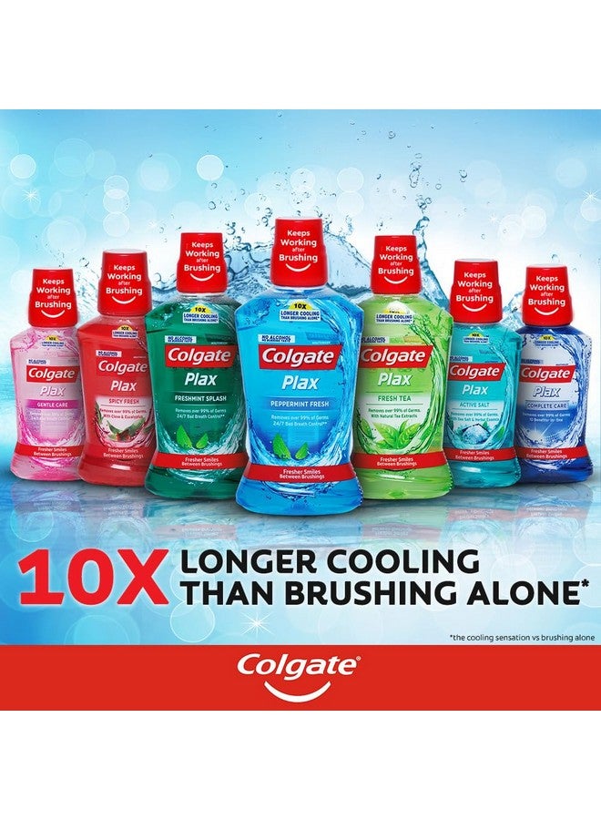 كولجيت غسول الفم ماكس فريش بلاكس المضاد للبكتيريا، نفس منعش 24/7، غسول الفم بلاكس الحساس، سائل غسول الفم الخالي من الكحول لرائحة الفم الكريهة - 250 مل، (عناية كاملة بالفم) - Image 5