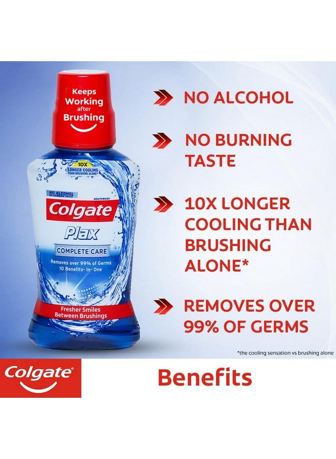 كولجيت غسول الفم ماكس فريش بلاكس المضاد للبكتيريا، نفس منعش 24/7، غسول الفم بلاكس الحساس، سائل غسول الفم الخالي من الكحول لرائحة الفم الكريهة - 250 مل، (عناية كاملة بالفم) - Image 2