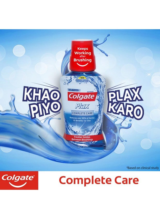 كولجيت غسول الفم ماكس فريش بلاكس المضاد للبكتيريا، نفس منعش 24/7، غسول الفم بلاكس الحساس، سائل غسول الفم الخالي من الكحول لرائحة الفم الكريهة - 250 مل، (عناية كاملة بالفم) - Image 3