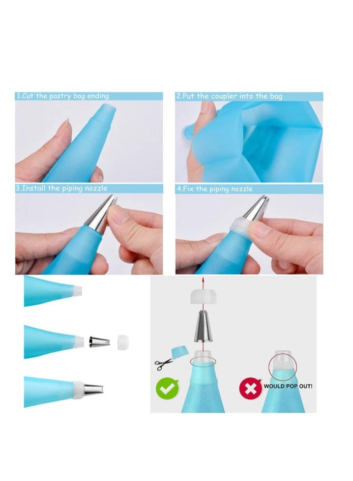 Yakumuz Yakumuz Piping Bag and Tips Cake Decorating and Baking Supplies Kit Includes Cupcake Icing Tips with Pastry Bag - Image 4